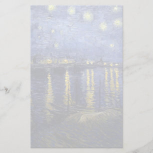 Van Gogh Nuit Étonnante Sur Le Rhône 1888