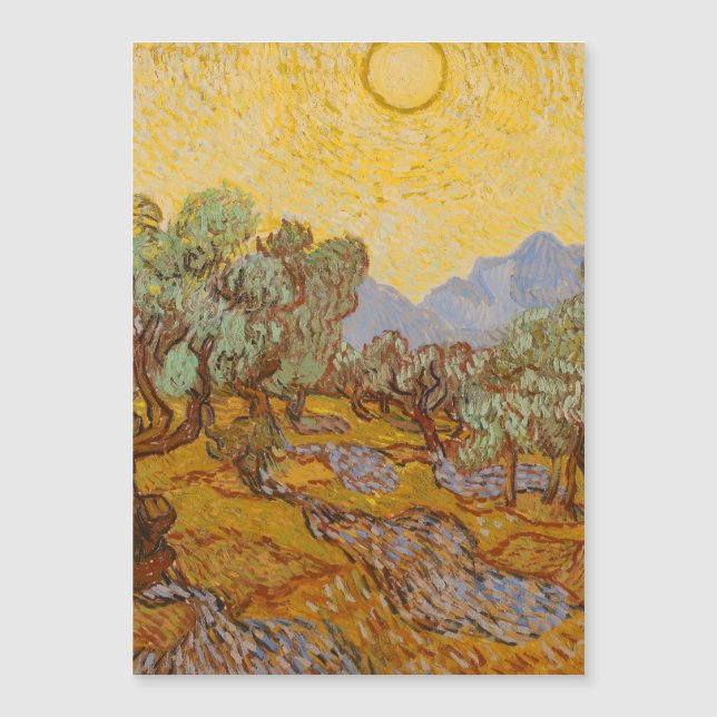 Van Gogh Olive Trees Soleil Jaune Ciel (Devant)