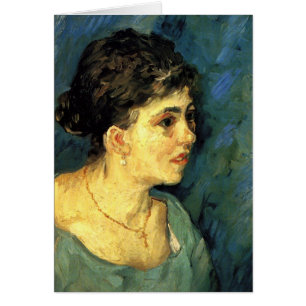 Van Gogh, Portrait de femme en bleu, Art Vintage