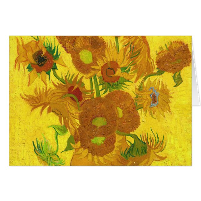 Van Gogh Quinze Tournesols Dans Un Vase Art (Devant horizontal)