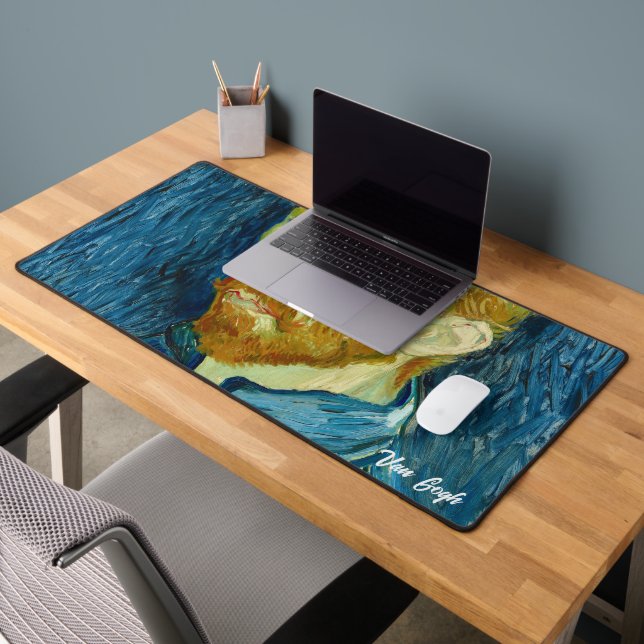 Van Gogh - Self Portrait Desk Mat (Bureau 2)