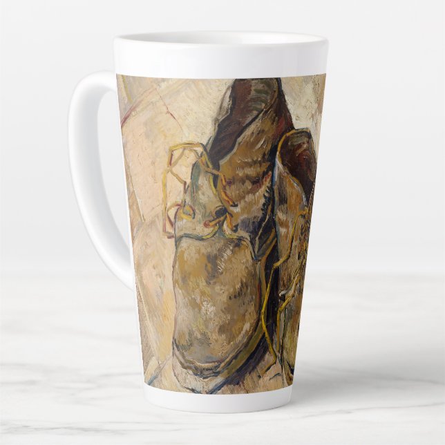 Van Gogh Shoes Latte Mug (Angle gauche)