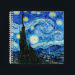 Van Gogh Starry Nuit Impressionnisme Carnet d'art<br><div class="desc">Vincent Van Gogh "The Starry Night (1889)" / "La nuit etoilee", carnet à spirale, présente l'une des peintures les plus prolifiques de l'artiste impressionniste néerlandais Vincent Van Gogh. Vous voudrez certainement le chef-d’oeuvre d’art de Van Gogh "La nuit étoilée" sur votre journal d’écriture. Obtenez votre bloc-notes Van Gogh Starry Night...</div>