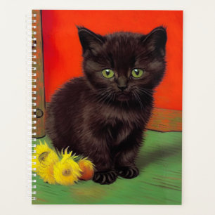 Van Gogh Style Chat noir