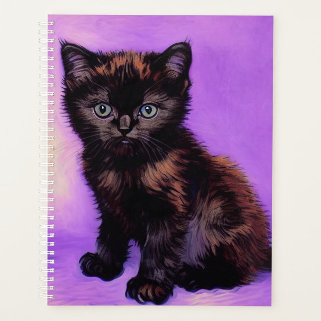 Van Gogh Style Chat pourpre (Devant)