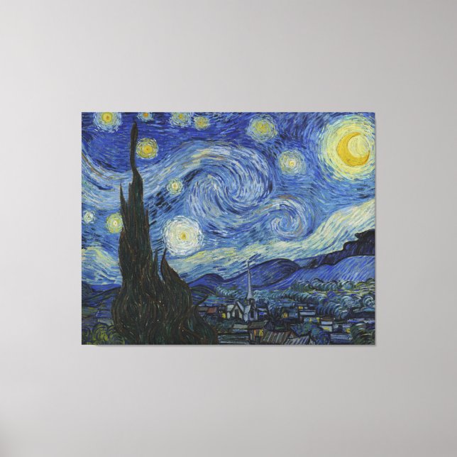 Van Gogh - Toile de nuit étoilée (Recto)