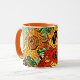 Van Gogh - Tournesols 12 Mug à café à deux tons