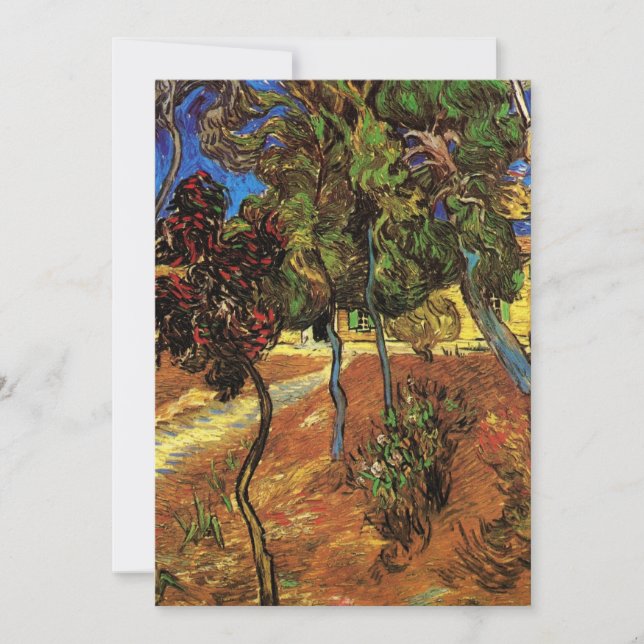 Van Gogh Trees in the Garden, Hôpital Saint Paul (Devant)