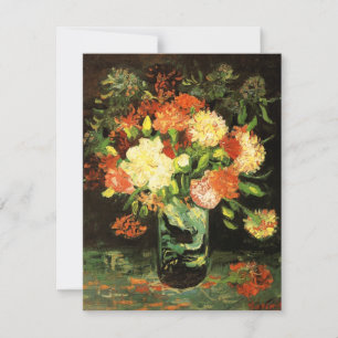 Van Gogh Vase avec Carnations Invitations