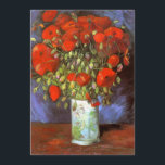 Van Gogh : Vase avec des pavots rouges<br><div class="desc">Une belle invitation classique à la vie morte,  peinte par le peintre néerlandais Vincent Willem van Gogh. De part et d'autre,  vous avez beaucoup de place pour votre devise d'invitation et votre texte.</div>