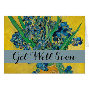 Van Gogh Vase avec Irises sur Yellow
