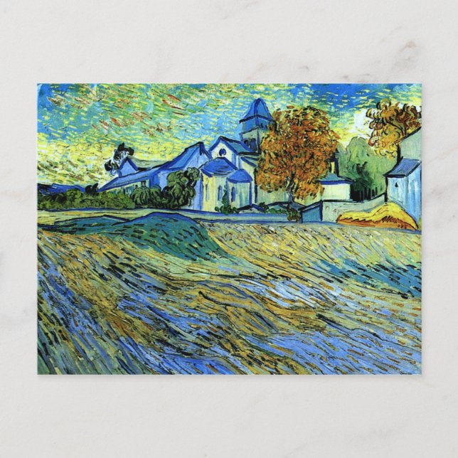 Van Gogh - Vue de l'église Saint-Paul Carte postal (Devant)
