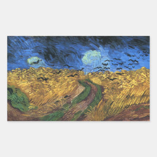 Van Gogh Wheatfield Avec Stickers Crows