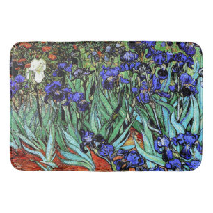 Van Goghs Irises fleurit le tapis de bain floral