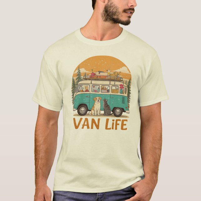 Van Life Adventure Paws T-Shirt (Devant)
