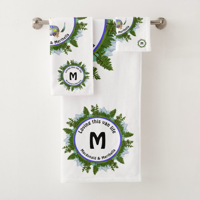 Van Vie personnalisée Camping MONOGRAM (En situation)