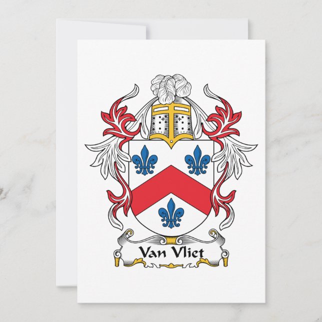 Van Vliet Family Crest (Devant)