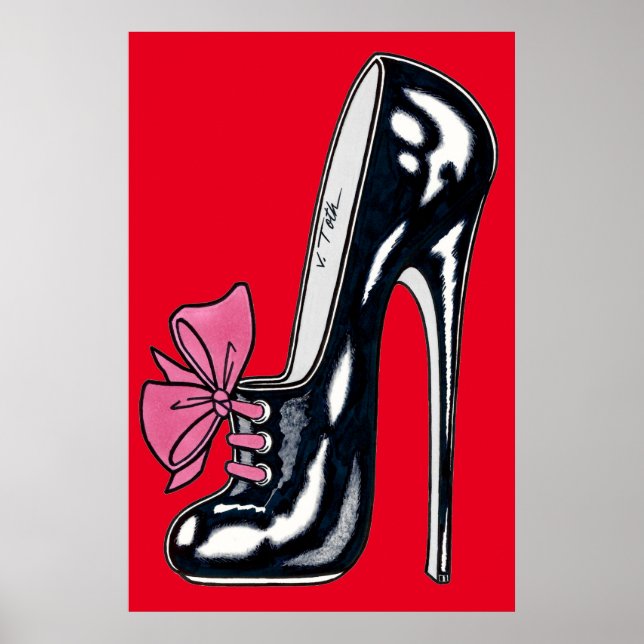 Vana DeVinyl™/High Heel With Bow Poster (Devant)
