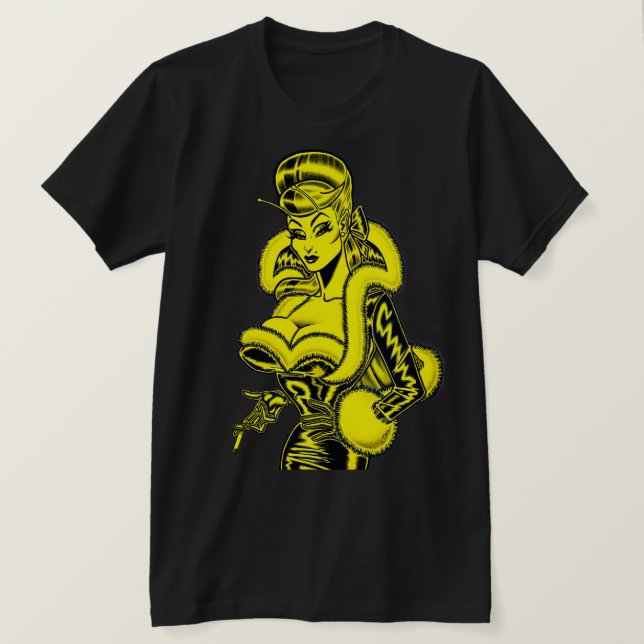 Vana DeVinyl™/PVC et T-shirt fourrure amusante (Design devant)