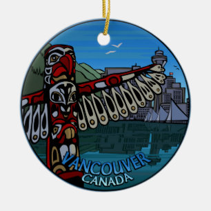 Vancouver Canada Totem Pole Ornement Souvenirs
