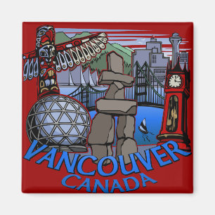 Vancouver Magnet Souvenir Magnet Vancouver Cadeaux