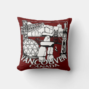 Vancouver Souvenir Coussin Vancouver Cadeaux emblé