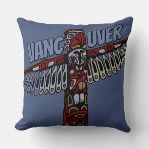 Vancouver Souvenir Coussin Vancouver Totem Pole Ar