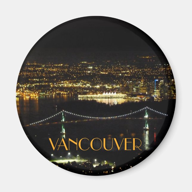 Vancouver Souvenir Magnet personnalisé Vancouver M (Devant)