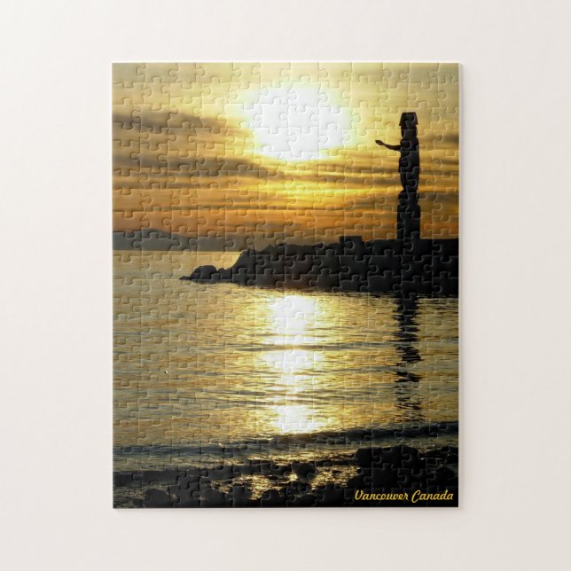 Vancouver Souvenir Puzzle Vancouver Sunset Cadeaux (Vertical)