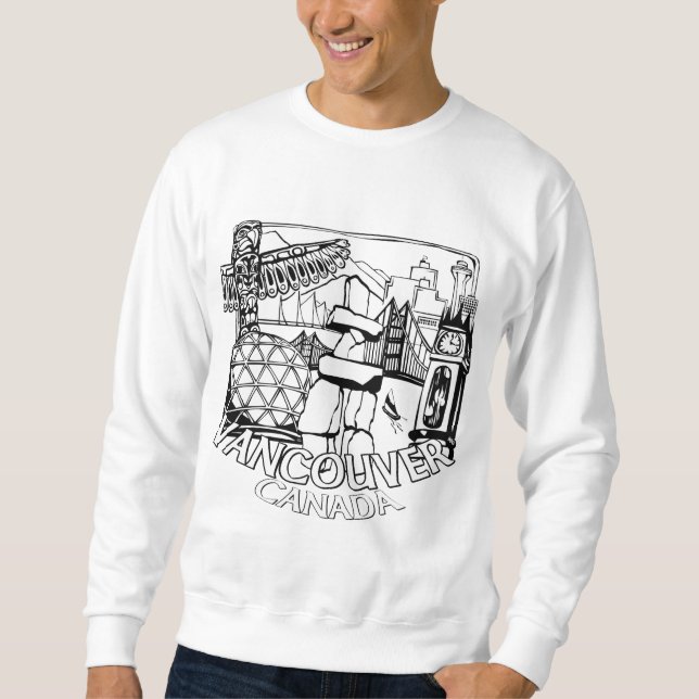 Vancouver Souvenir Sweatshirt Vancouver Art Shirts (Devant)