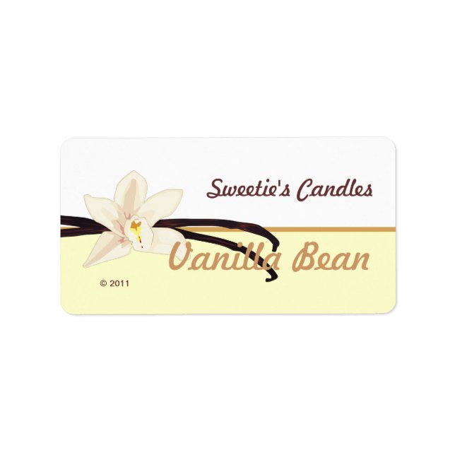 Vanilla Bean Étiquettes (Devant)