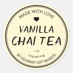Vanilla Chai Tea Étiquette Pour Hampers Cadeaux