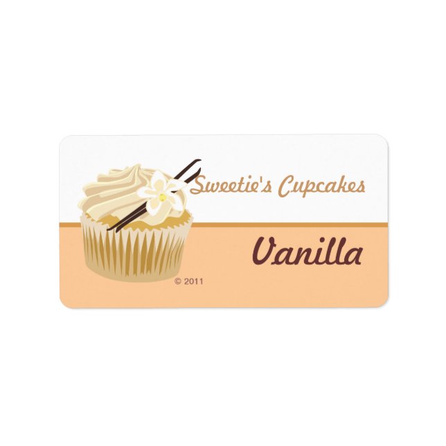 Vanilla Cupcake Étiquettes (Devant)