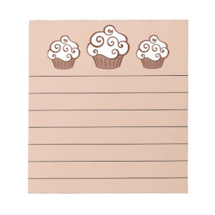 Vanilla Cupcakes Kitchen Bloc-notes Cadeau