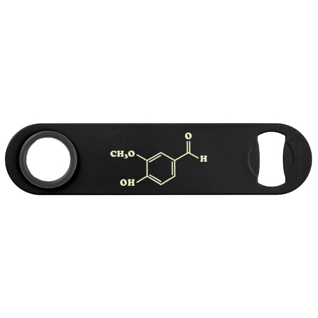 Vanille Vanillin Formule chimique moléculaire (Devant (Horizontal))