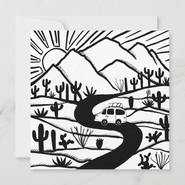 Vanlife Desert Mountain Explorez l'aventure (Devant)