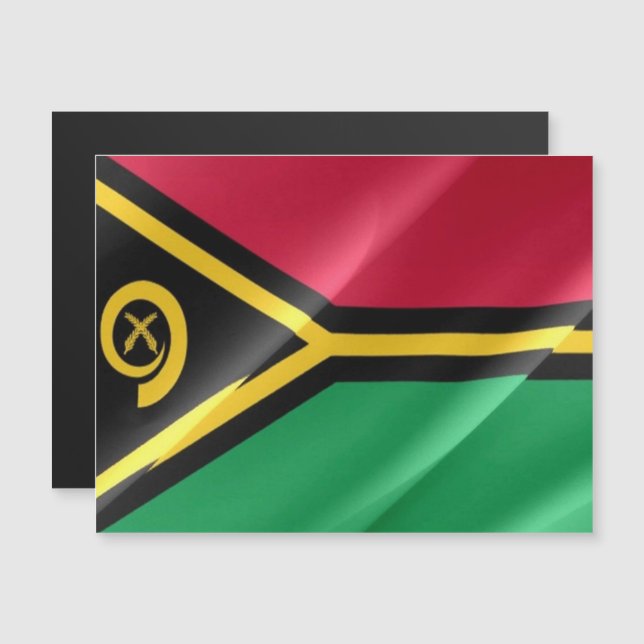 Vanuatu - Drapeau d'agitation - (Devant / Derrière)