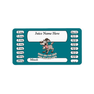 Vape | do-it-yourself Étiquette Jus E TOUTE LA JOU