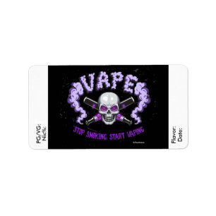 Vape do-it-yourself Jus de Jus E Étiquette crâne
