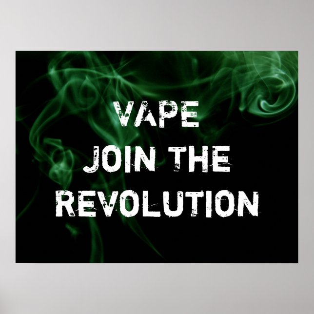 Vape Revolution Green Smoke Premium Poster (Devant)