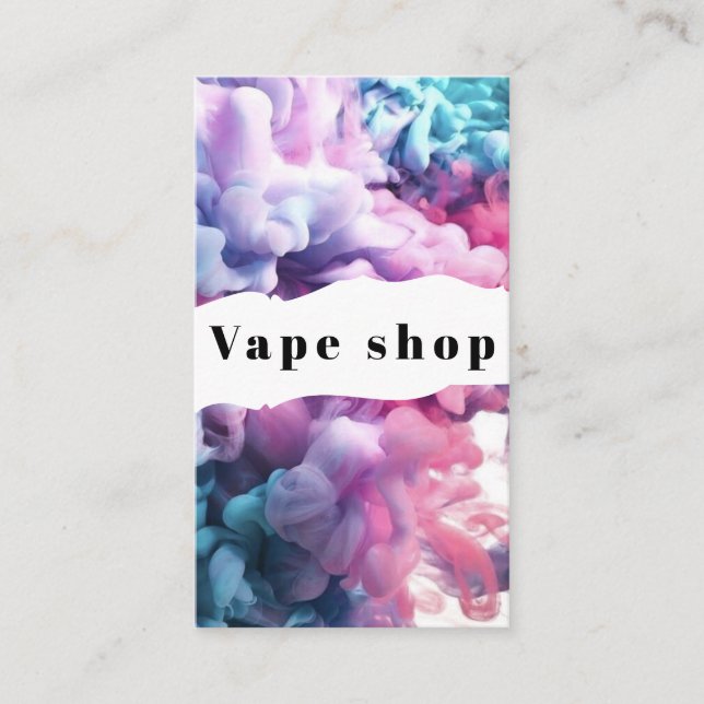 Vape Shop Fumer Carte de visite de cigarettes (Devant)