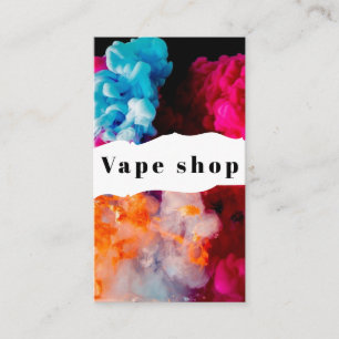 Vape Shop Fumer Carte de visite de cigarettes