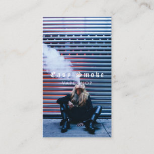 Vape Shop Fumer Carte de visite noir