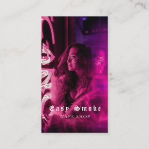 Vape Shop Fumer Carte de visite noir