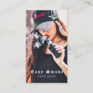 Vape Shop Fumer Carte de visite noir