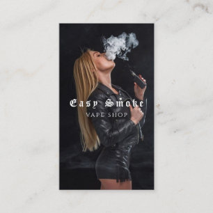 Vape Shop Fumer Carte de visite noir
