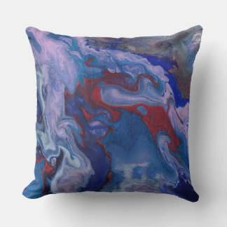 Vape Vibrant Abstrait violet Coussin