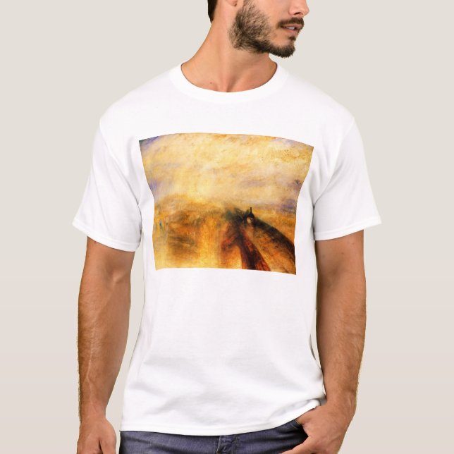 Vapeur de pluie de JMW Turner et T-shirt de (Devant)