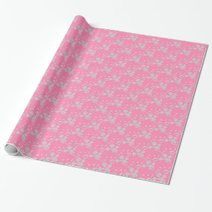 Vaporisateur floral, PAPIER À CADEAU 1 Rose-Blanc