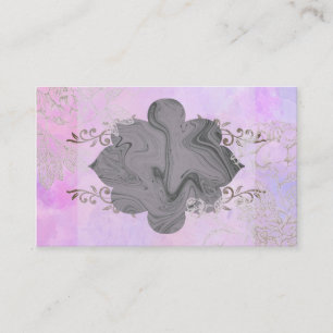 Vaporisateur rose Floral or Carte de visite couleu